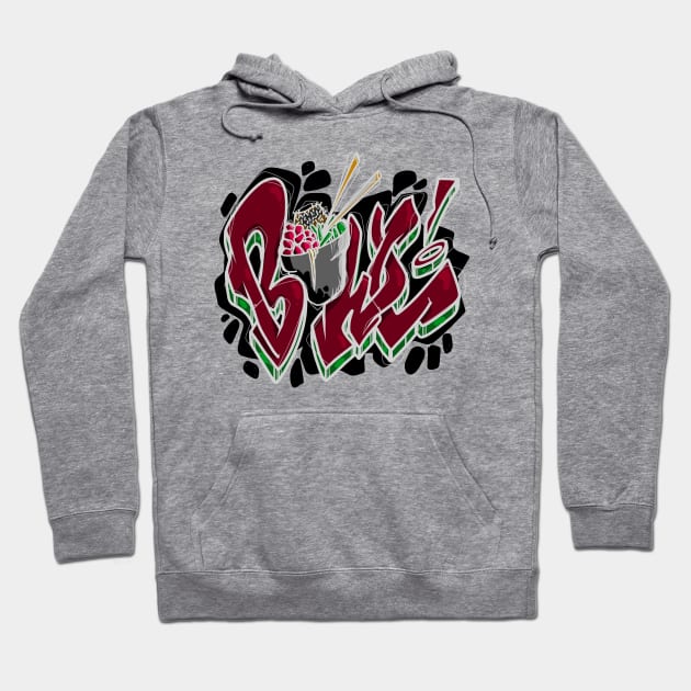 Poke Bowl Hoodie by Graffitidesigner